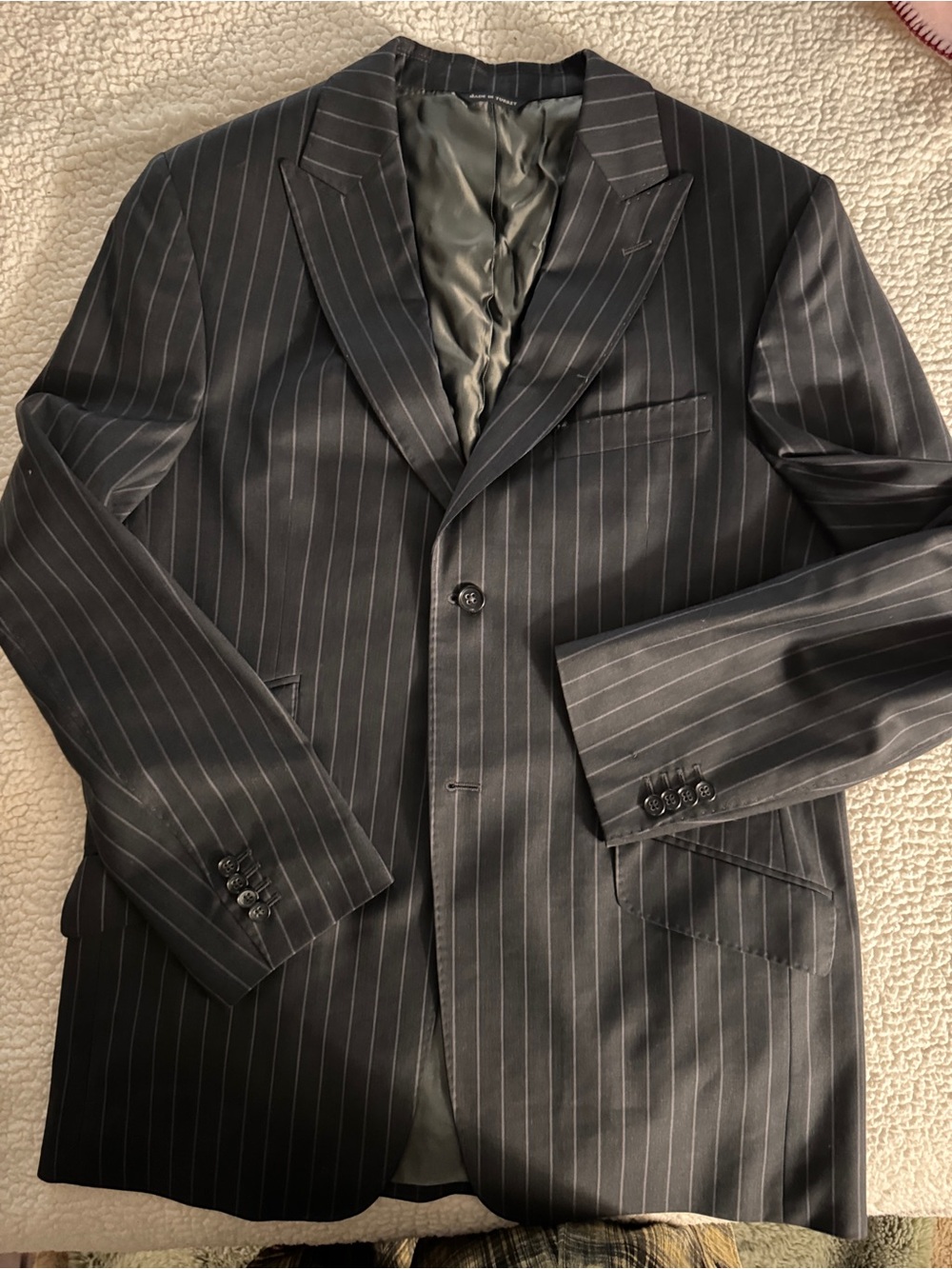 Banana Republic Black Pinstripe Men's Blazer